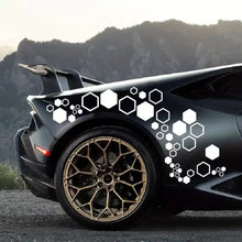 Load image into Gallery viewer, 52Pcs/Set Car Body Honeycomb Auto Vinyl Decals Large Small Combination Hexagonal Stickers DIY Decoration