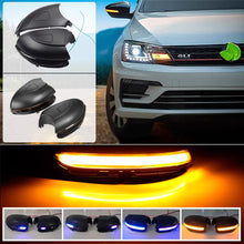 Load image into Gallery viewer, 2Pcs Car Dynamic LED Turn Signal Light Rearview Mirror Blinker Indicator Covers For Volkswagen VW Golf 6 MK6 GTI6 Touran