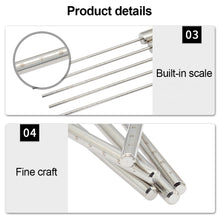 Load image into Gallery viewer, 1PC 316 Stainless Steel Diving Bell Stick Underwater Detector Bar With Graduated Bottle Knocker Device With Hand Rope