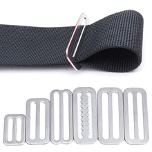 Load image into Gallery viewer, 1PC Multi-Size 304 Stainless Steel Outdoor Diving Webbing Buckle Diving Accessories Zigzag Belt Buckle Bag Adjustment Buckle
