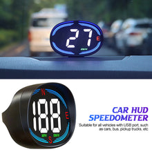 Load image into Gallery viewer, Car HUD Head Up Display Car Digital GPS Speedometer Gauges Compass USB Port Compass Speed Meter With Atmosphere Light Pickup Trucks