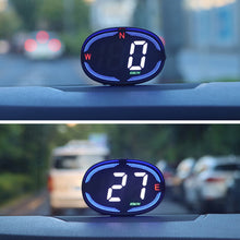 Load image into Gallery viewer, Car HUD Head Up Display Car Digital GPS Speedometer Gauges Compass USB Port Compass Speed Meter With Atmosphere Light Pickup Trucks