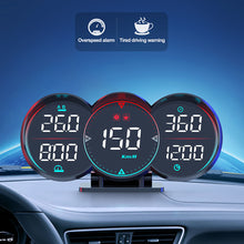 Load image into Gallery viewer, Car DC 12V HUD GPS+Beidou Chip Head Up Display LCD Speedometer Water Oil Temp Alarm Slope Meter Overspeed Diagnotstic