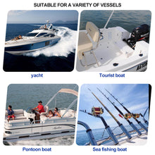 Load image into Gallery viewer, 316 Stainless Steel Marine Boat Fishing Rod Holder Deck Mount Yacht Rod 360° Adjustable Pod Boat Accessories Marine