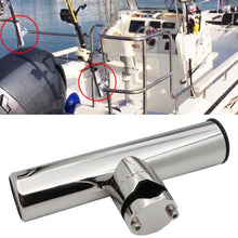 Load image into Gallery viewer, 1PC Marine Fishing Rod Holder Rotatable Pipe Pitch Boat Yacht 316 Stainless Steel Fishing Rod Support For Boats