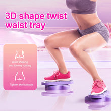 Load image into Gallery viewer, 1 Pair Split Twist Waist Tray Fitness Exercise Thin Waist Dancing Massage Double Pedal Turntable Portable Fat Reduction Machine