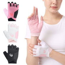 Load image into Gallery viewer, 1 Pair Lightweight Breathable Fitness Gloves Palm Thickened Anti-Slip Anti-Cocoon Lifting Pull-Up Riding Half Finger Gloves
