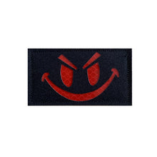 Load image into Gallery viewer, 1PC Luminous Reflective Embroidered Fabric Stickers Smile Style MOLLE System Backpack Helmet Arm Self-Adhesive Fabric Stickers Outdoor Decoration Supplies
