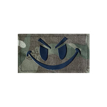 Load image into Gallery viewer, 1PC Luminous Reflective Embroidered Fabric Stickers Smile Style MOLLE System Backpack Helmet Arm Self-Adhesive Fabric Stickers Outdoor Decoration Supplies