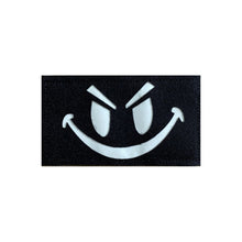 Load image into Gallery viewer, 1PC Luminous Reflective Embroidered Fabric Stickers Smile Style MOLLE System Backpack Helmet Arm Self-Adhesive Fabric Stickers Outdoor Decoration Supplies