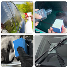 Load image into Gallery viewer, Car Glass Windshield Oil Film Cleaning Sponge Wiper Polishing Sponges Wool Felt Brush Oil Removal Tools