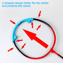 Load image into Gallery viewer, 2PCS Badminton Racket Head Frame Protective Sleeve Anti-Friction Anti-Paint Anti-Broken Wire Silicone Protective Tool For Badminton Lovers