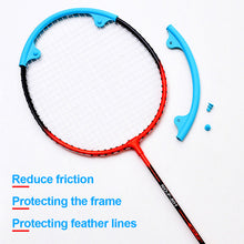 Load image into Gallery viewer, 2PCS Badminton Racket Head Frame Protective Sleeve Anti-Friction Anti-Paint Anti-Broken Wire Silicone Protective Tool For Badminton Lovers