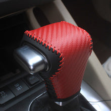Load image into Gallery viewer, Car PU Leather Carbon Fiber Gear Shift Knob Cover Handball Trim For Volkswagen Sagitar 06-11 Golf 6 10-11 Lavida 08-12 Bora 08-12 Polo 06-10 Tiguan 06-10 Accessories
