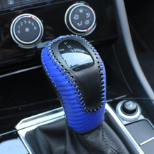 Load image into Gallery viewer, Car PU Leather Carbon Fiber Gear Shift Knob Cover Handball Trim For Volkswagen Sagitar VW Passat Polo Accessories