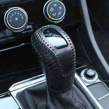 Load image into Gallery viewer, Car PU Leather Carbon Fiber Gear Shift Knob Cover Handball Trim For Volkswagen Sagitar VW Passat Polo Accessories