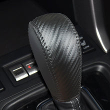 Load image into Gallery viewer, Car PU Leather Carbon Fiber Gear Shift Knob Cover Handball Trim For Subaru Forester 13-18 CROSSTREK 13-14 Subaru XV 12-17 Subaru LEVORG 14-16