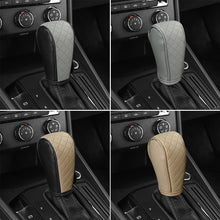 Load image into Gallery viewer, PU Leather Car Shift Handle Cover Non-Slip Shift Knob Decoration Protective Cover Interior Accessories