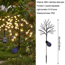 Load image into Gallery viewer, Solar Flower Lamp Outdoor Garden Cherry Blossom Fairy Decoration Lighting Waterproof Lawn Light Yard Landscape Light