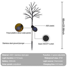 Load image into Gallery viewer, Solar Flower Lamp Outdoor Garden Cherry Blossom Fairy Decoration Lighting Waterproof Lawn Light Yard Landscape Light