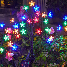 Load image into Gallery viewer, Solar Flower Lamp Outdoor Garden Cherry Blossom Fairy Decoration Lighting Waterproof Lawn Light Yard Landscape Light