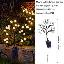 Load image into Gallery viewer, Solar Flower Lamp Outdoor Garden Cherry Blossom Fairy Decoration Lighting Waterproof Lawn Light Yard Landscape Light