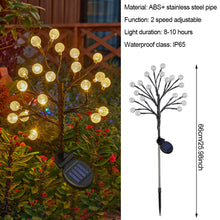 Load image into Gallery viewer, Solar Flower Lamp Outdoor Garden Cherry Blossom Fairy Decoration Lighting Waterproof Lawn Light Yard Landscape Light