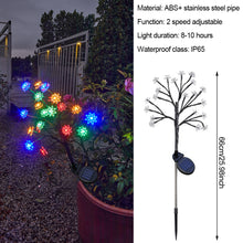 Load image into Gallery viewer, Solar Flower Lamp Outdoor Garden Cherry Blossom Fairy Decoration Lighting Waterproof Lawn Light Yard Landscape Light