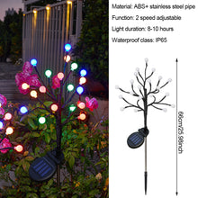 Load image into Gallery viewer, Solar Flower Lamp Outdoor Garden Cherry Blossom Fairy Decoration Lighting Waterproof Lawn Light Yard Landscape Light