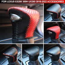 Load image into Gallery viewer, Car PU Leather Carbon Fiber Gear Shift Knob Cover Handball Trim For Lexus ES200 300h UX260 2018-2022 Accessories