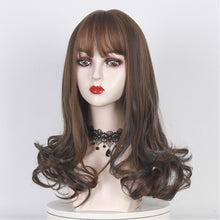 Load image into Gallery viewer, 18inch Women Hair Synthetic Hair Extensions Big Wave Wig Head Cover Pear Flower Curl Chemical Fiber Hair Cover Wig Cover