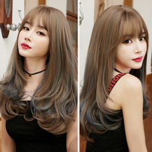 Load image into Gallery viewer, 18inch Women Hair Synthetic Hair Extensions Big Wave Wig Head Cover Pear Flower Curl Chemical Fiber Hair Cover Wig Cover
