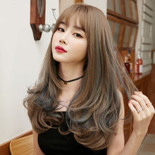 Load image into Gallery viewer, 18inch Women Hair Synthetic Hair Extensions Big Wave Wig Head Cover Pear Flower Curl Chemical Fiber Hair Cover Wig Cover