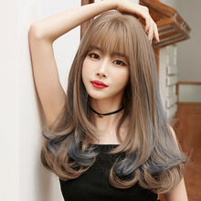 Load image into Gallery viewer, 18inch Women Hair Synthetic Hair Extensions Big Wave Wig Head Cover Pear Flower Curl Chemical Fiber Hair Cover Wig Cover