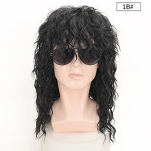 Load image into Gallery viewer, Retro Rock Messy Synthetic Wig COS Holiday Party Daily Fake Headband Funny Wave Curly Hair Women Men False Hair Wig Cover