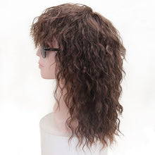 Load image into Gallery viewer, Retro Rock Messy Synthetic Wig COS Holiday Party Daily Fake Headband Funny Wave Curly Hair Women Men False Hair Wig Cover