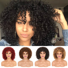 Load image into Gallery viewer, Classic High-temperature Silk Wig Cover Small Curled Caterpillar Long Curled Hair Synthetic Fiber Headband Women's Wig Cover
