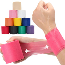 Load image into Gallery viewer, Sports Skin Film Sponge Based Skin Mask Elastic Bandage Wrist Elbow Knee Wrist Ankle Wrap Men Women Athletic Tape Foam Strap