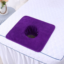 Load image into Gallery viewer, Beauty Salon Towel Bedside Hole Towel Massage Bed Hole Pad Face Towel Bedside Hole Towel Non Fading Massage Hole Towel