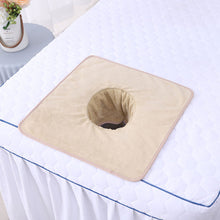 Load image into Gallery viewer, Beauty Salon Towel Bedside Hole Towel Massage Bed Hole Pad Face Towel Bedside Hole Towel Non Fading Massage Hole Towel