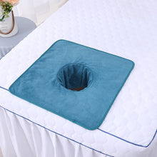 Load image into Gallery viewer, Beauty Salon Towel Bedside Hole Towel Massage Bed Hole Pad Face Towel Bedside Hole Towel Non Fading Massage Hole Towel