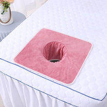Load image into Gallery viewer, Beauty Salon Towel Bedside Hole Towel Massage Bed Hole Pad Face Towel Bedside Hole Towel Non Fading Massage Hole Towel