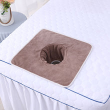 Load image into Gallery viewer, Beauty Salon Towel Bedside Hole Towel Massage Bed Hole Pad Face Towel Bedside Hole Towel Non Fading Massage Hole Towel
