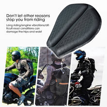 Load image into Gallery viewer, Motorcycle Gel Seat Cushion 3D Honeycomb Structure Shock Breathable Foldable Elastic Gel Seat Pad Gel Cushion For Motorcycle Seat