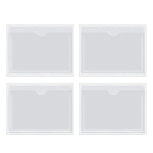 Load image into Gallery viewer, Self-Adhesive PVC Clear Car Windshield Ticket Card Holder Parking Permit Transparent Card Bag Durable Plastic Card Cover Pocket