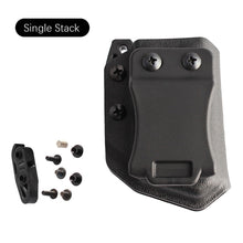 Load image into Gallery viewer, Universal Tactical IWB OWB 9mm/.40 Belt Clip Single Double Stack Magazine Pouch Holster Mag Carrier Holder Case For Pistol Gun