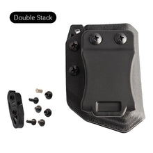 Load image into Gallery viewer, Universal Tactical IWB OWB 9mm/.40 Belt Clip Single Double Stack Magazine Pouch Holster Mag Carrier Holder Case For Pistol Gun