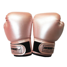 Load image into Gallery viewer, 1Pair Kids Boxing Training Fighting Gloves PU Leather Breathable Muay Thai Sparring Punching Karate Kickboxing Professional Gloves