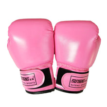Load image into Gallery viewer, 1Pair Kids Boxing Training Fighting Gloves PU Leather Breathable Muay Thai Sparring Punching Karate Kickboxing Professional Gloves