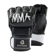 Load image into Gallery viewer, 1Pair Unisex Adults Boxing Gloves Breathable Finger Protective Equipment for MMA Combat Training and Kickboxing Taekwondo